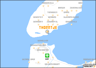 map of ʼt Horntje