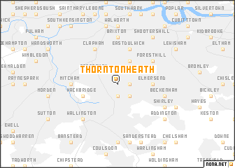 map of Thornton Heath