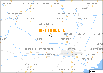 map of Thornton le Fen