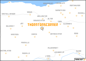 map of Thorntons Corner