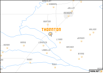 map of Thornton