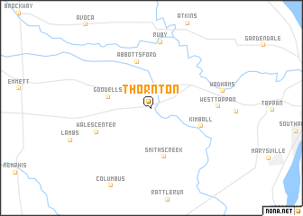map of Thornton