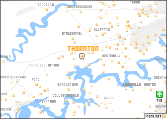map of Thornton