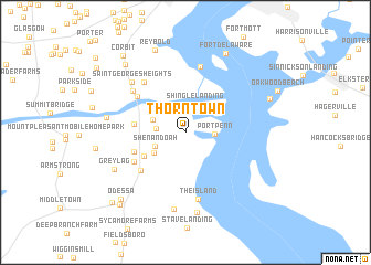 map of Thorntown