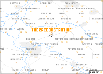 map of Thorpe Constantine