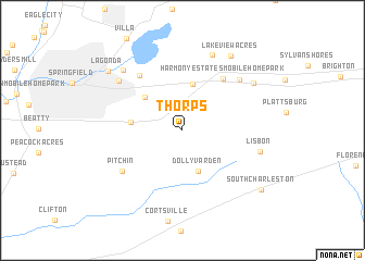 map of Thorps