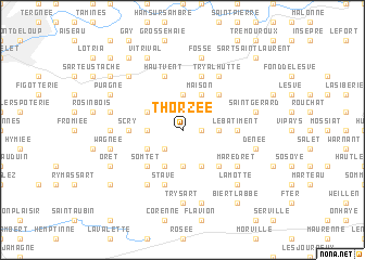 map of Thorzée