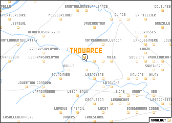 map of Thouarcé