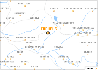map of Thouels