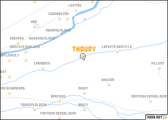 map of Thoury