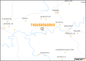 map of Thousand Oaks