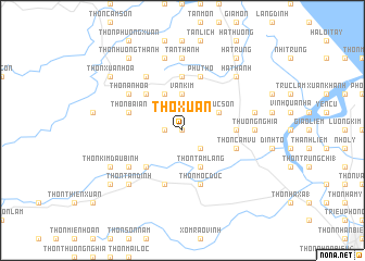 map of Tho Xuân