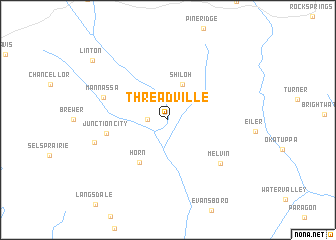 map of Threadville