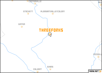 map of Three Forks