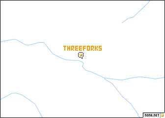 map of Three Forks