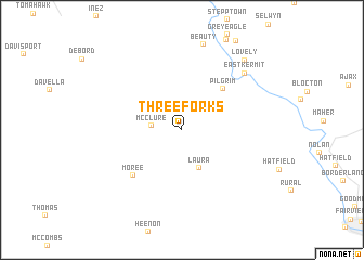 map of Threeforks