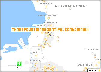 map of Three Fountains Bountiful Condominium