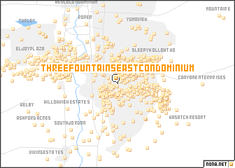 map of Three Fountains East Condominium