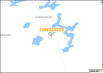 map of Three Lakes
