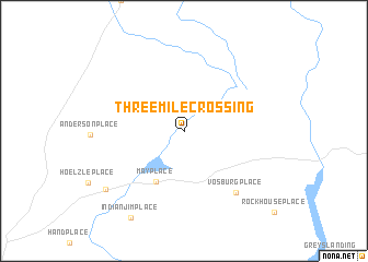 map of Threemile Crossing