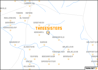 map of Three Sisters