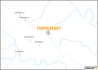 map of Thrings Post