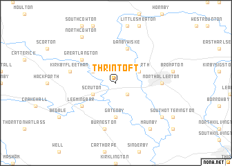 map of Thrintoft