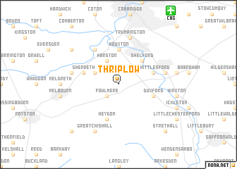 map of Thriplow