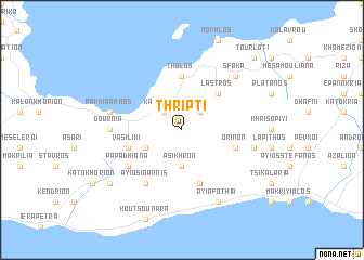 map of Thriptí
