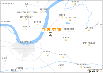 map of Thruston