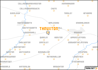 map of Thruxton