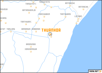 map of Thuận Hòa