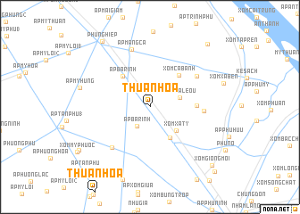 map of Thuận Hòa