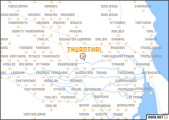 map of Thuận Thái