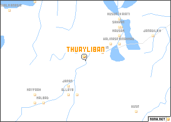 map of Thu‘aylibān