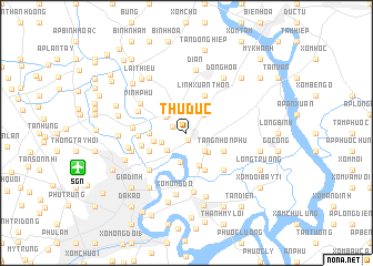 map of Thủ Ðức