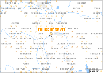 map of Thugaungbyit