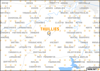 map of Thuillies