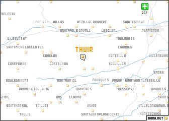 map of Thuir
