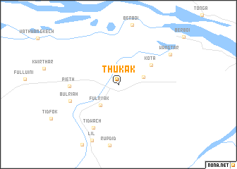 map of Thukak