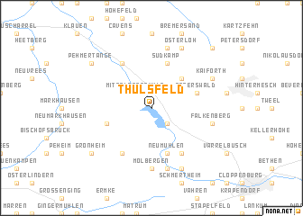 map of Thülsfeld