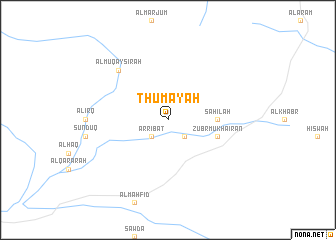 map of Thumay‘ah