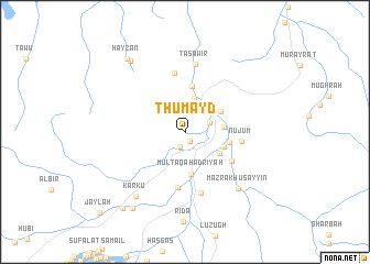 map of Thumayd