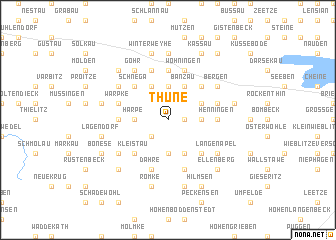 map of Thune