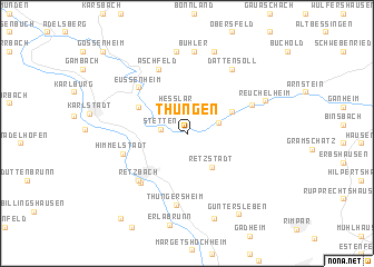 map of Thüngen