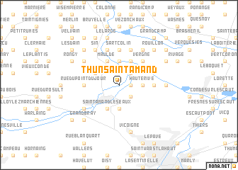 map of Thun-Saint-Amand