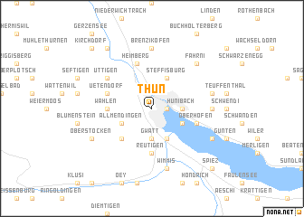 map of Thun