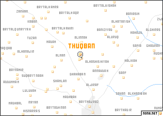 map of Thuqbān