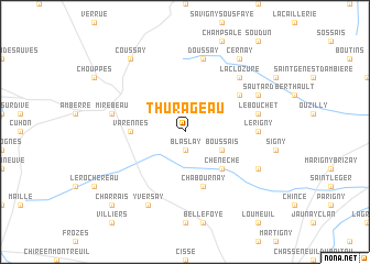 map of Thurageau