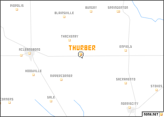 map of Thurber